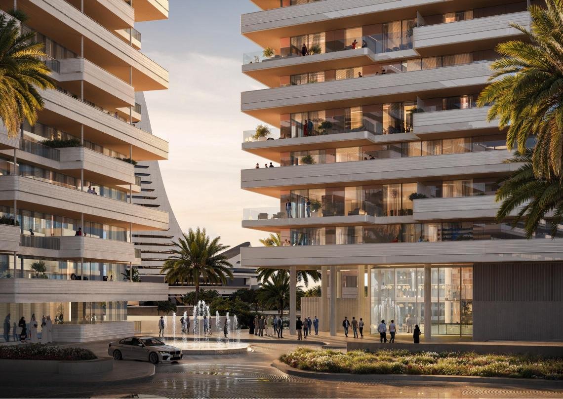 Luxury beachfront living at Juman Al Raha Beach featuring contemporary homes and private shoreline access